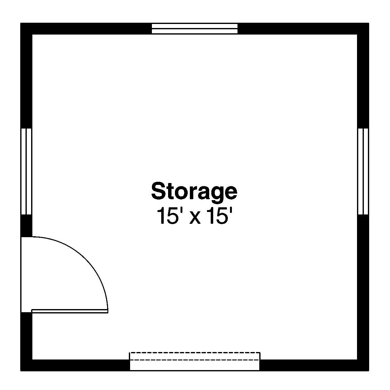 Floor Plan First Story of Specialty Plan #108-1073