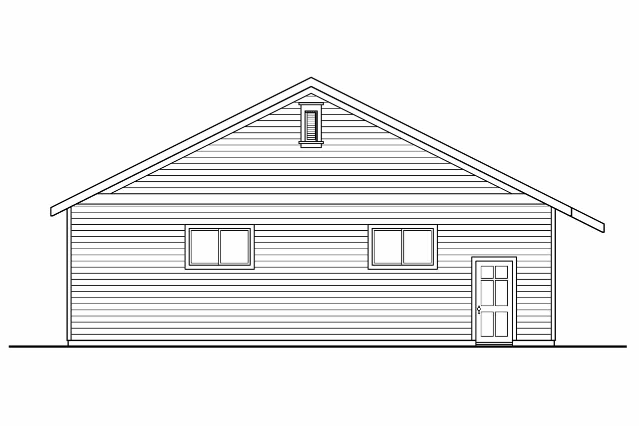Home Plan Left Elevation of this 0-Bedroom,3200 Sq Ft Plan -108-1074