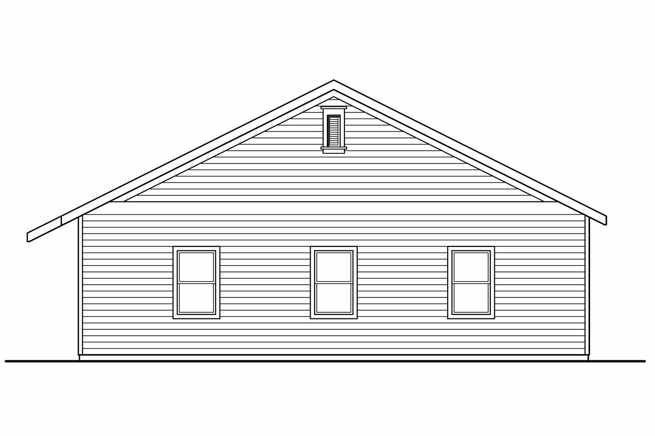 Home Plan Right Elevation of this 0-Bedroom,3200 Sq Ft Plan -108-1074