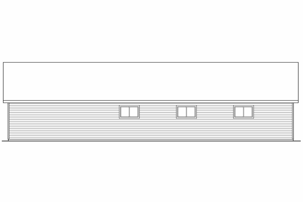 Home Plan Rear Elevation of this 0-Bedroom,3200 Sq Ft Plan -108-1074