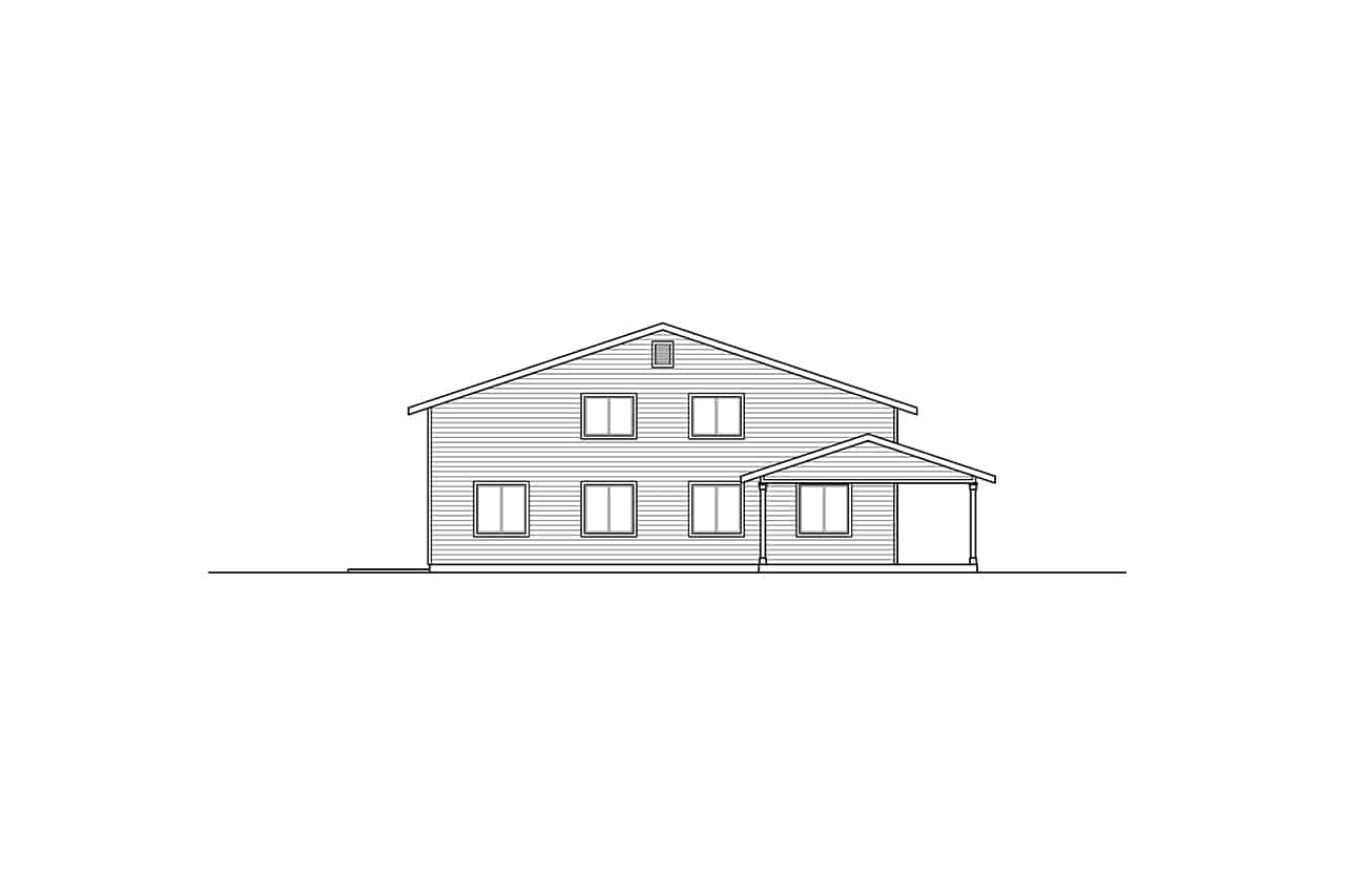 Home Plan Left Elevation of this 0-Bedroom,5836 Sq Ft Plan -108-1085