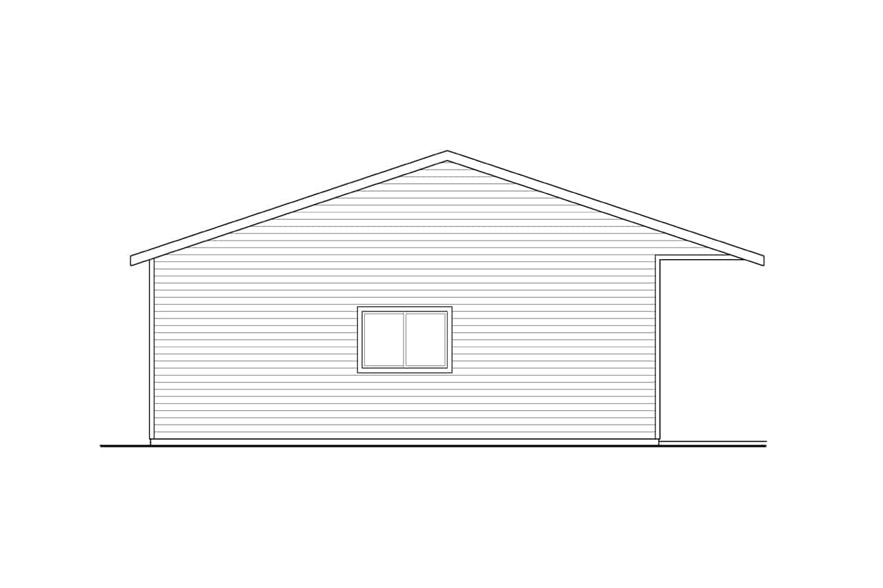 Home Plan Left Elevation of this 0-Bedroom,1440 Sq Ft Plan -108-1086