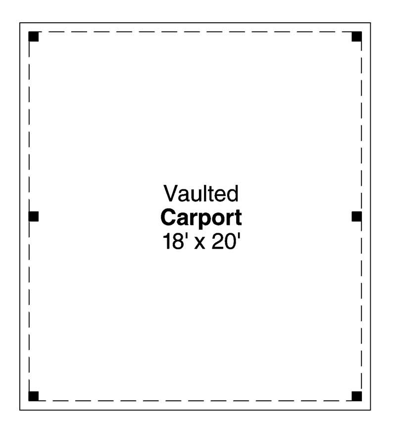 Floor Plan Garage of Garage Plan #108-1090