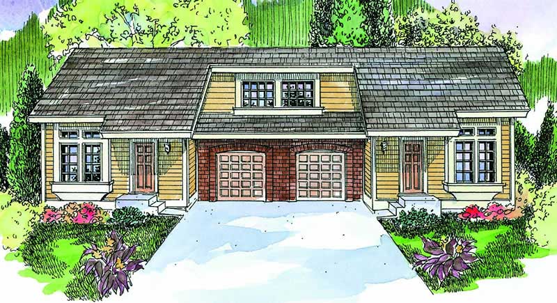 Main image for multi-family house plan # 21073
