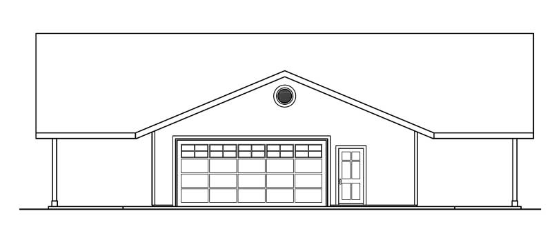 Home Plan Right Elevation of this 3-Bedroom,2145 Sq Ft Plan -108-1115