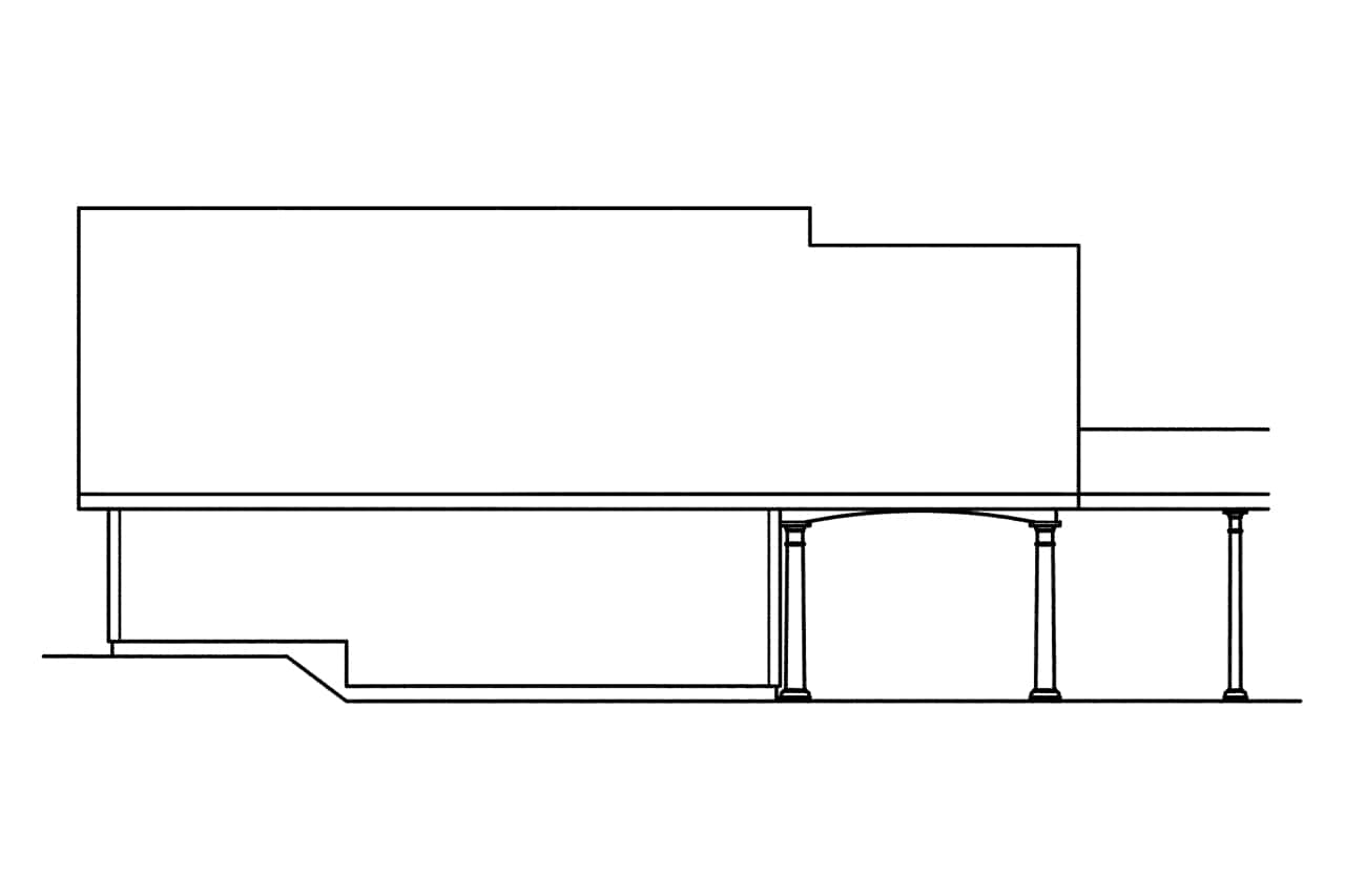 Home Plan Rear Elevation of this 0-Bedroom,1184 Sq Ft Plan -108-1125