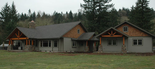 Home Plan Rear Elevation of this 2-Bedroom,3199 Sq Ft Plan -108-1135