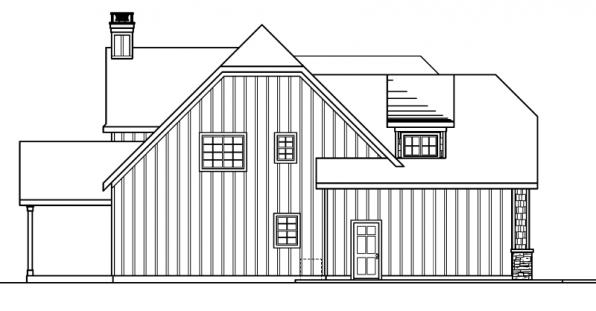 Home Plan Left Elevation of this 3-Bedroom,2339 Sq Ft Plan -108-1145