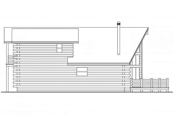 Home Plan Left Elevation of this 3-Bedroom,1835 Sq Ft Plan -108-1169