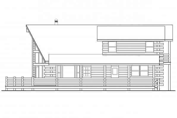 Home Plan Right Elevation of this 3-Bedroom,1835 Sq Ft Plan -108-1169