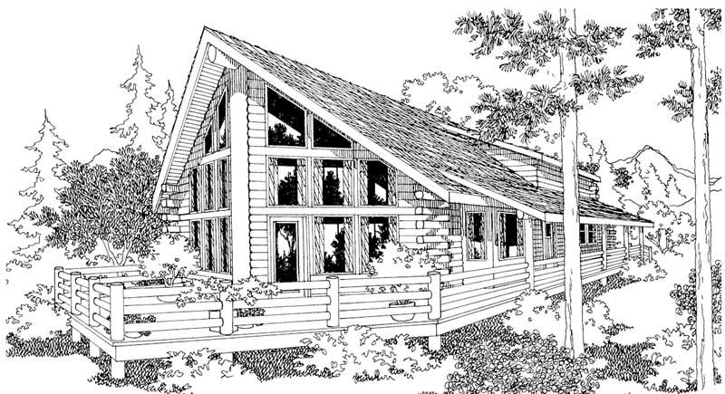 Front View of this 3-Bedroom, 1835 Sq Ft Plan - 108-1169