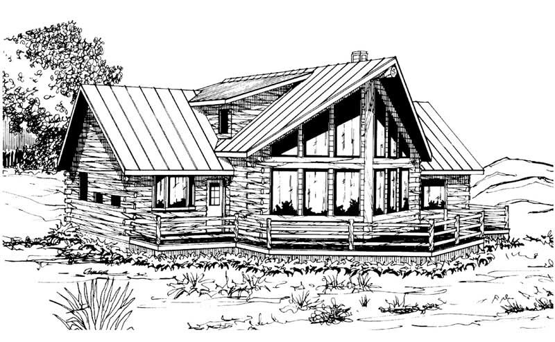 Front View of this 3-Bedroom, 1987 Sq Ft Plan - 108-1171