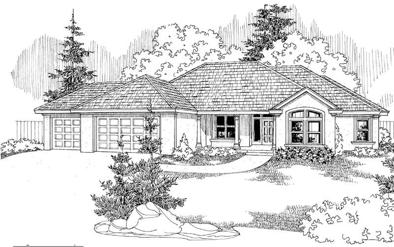 Front View of this 5-Bedroom, 2507 Sq Ft Plan - 108-1219