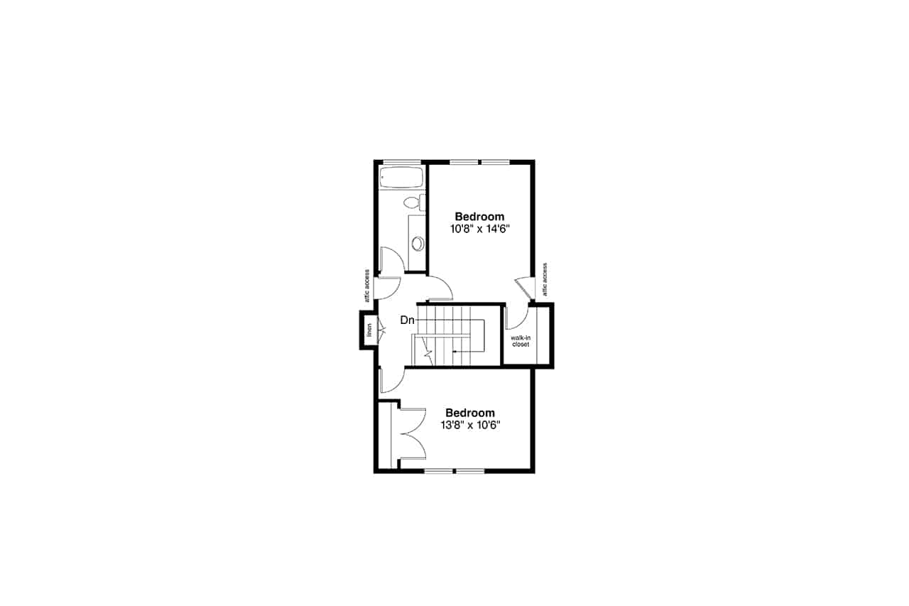 Upper Level of Country Plan #108-1225