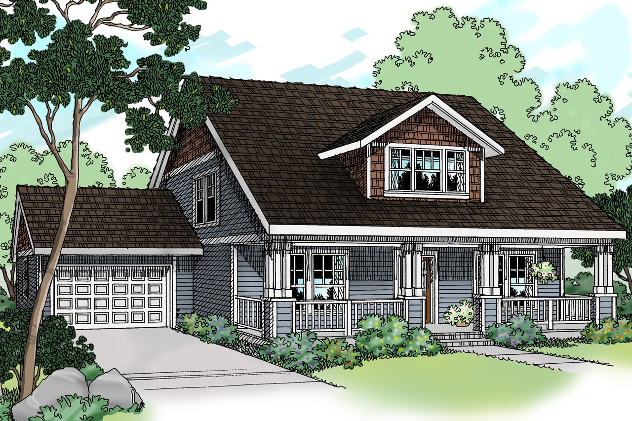 Front View of this 3-Bedroom, 1600 Sq Ft Plan - 108-1236