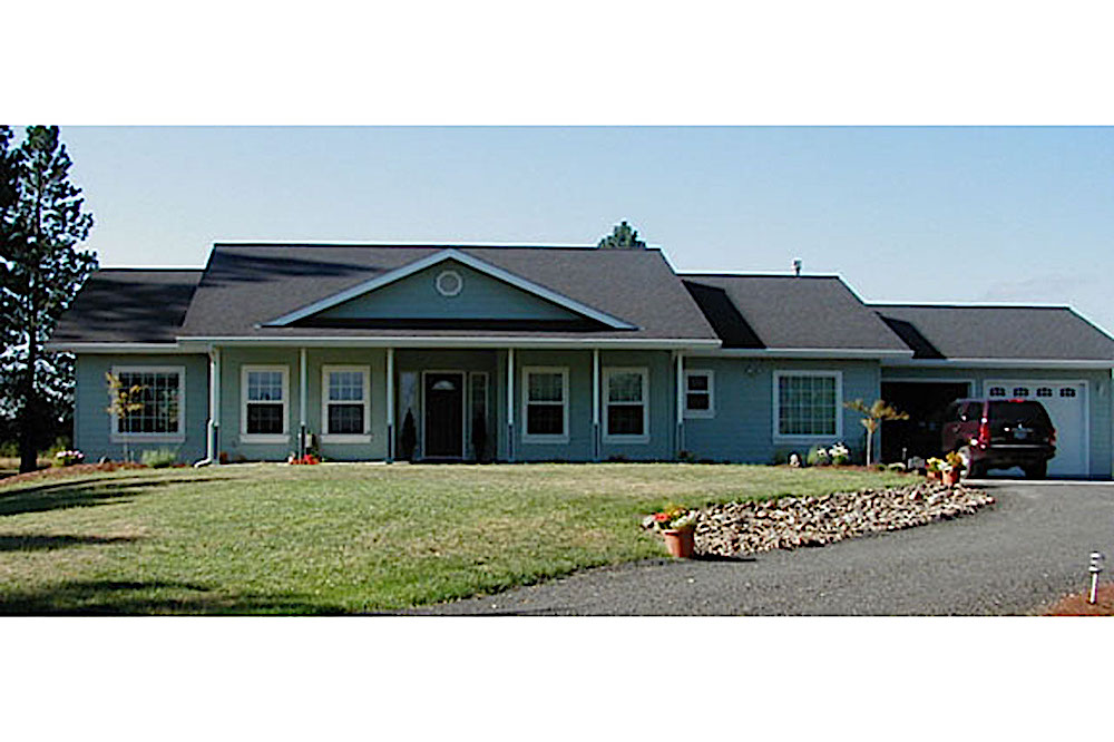 Ranch style home (ThePlanCollection: Plan #108-1250)