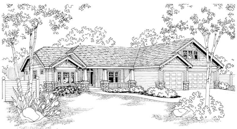 Front View of this 4-Bedroom, 2759 Sq Ft Plan - 108-1259