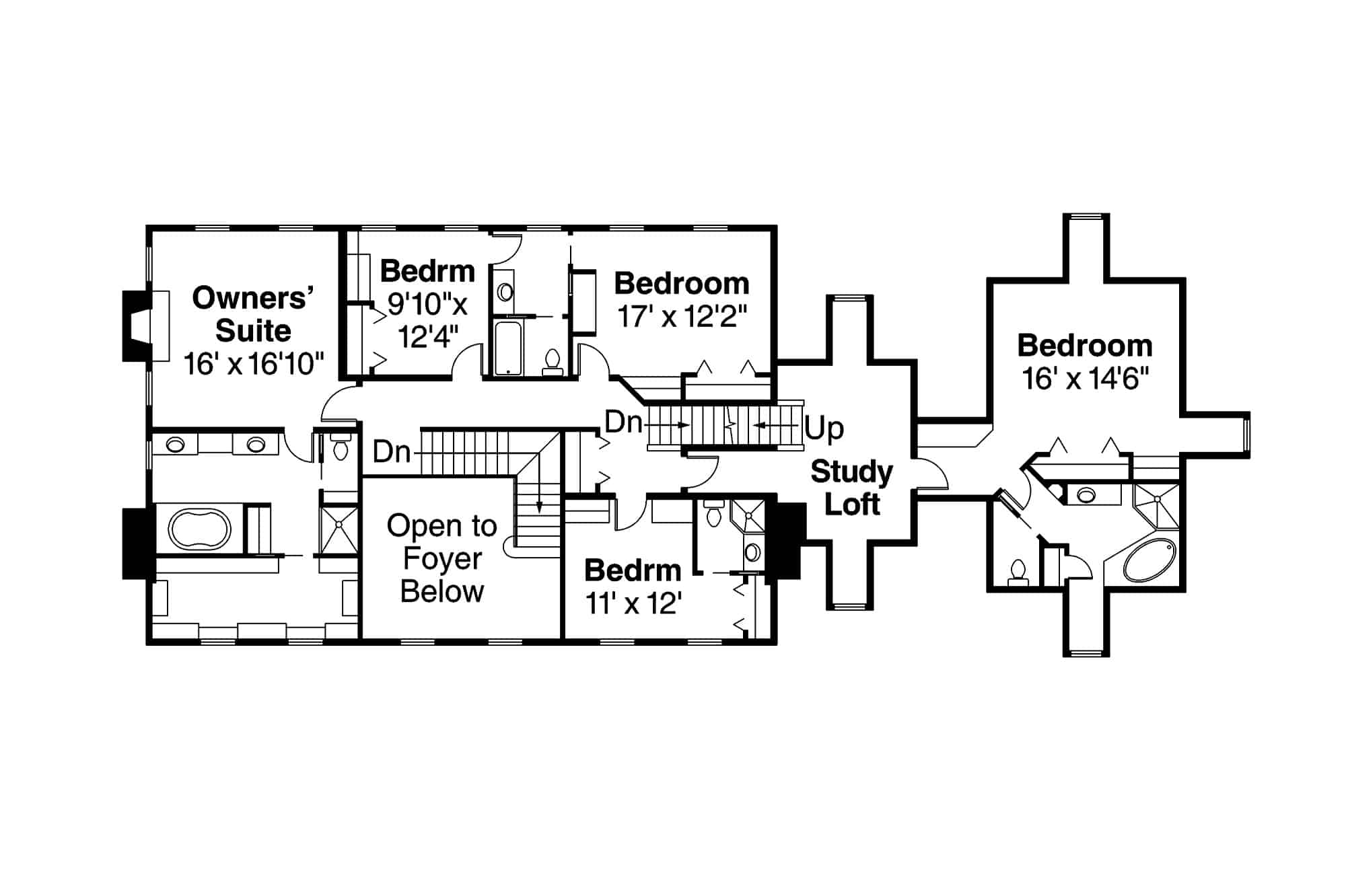 Upper Level of Colonial Plan #108-1277