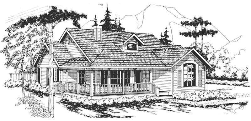Front View of this 3-Bedroom, 1794 Sq Ft Plan - 108-1315