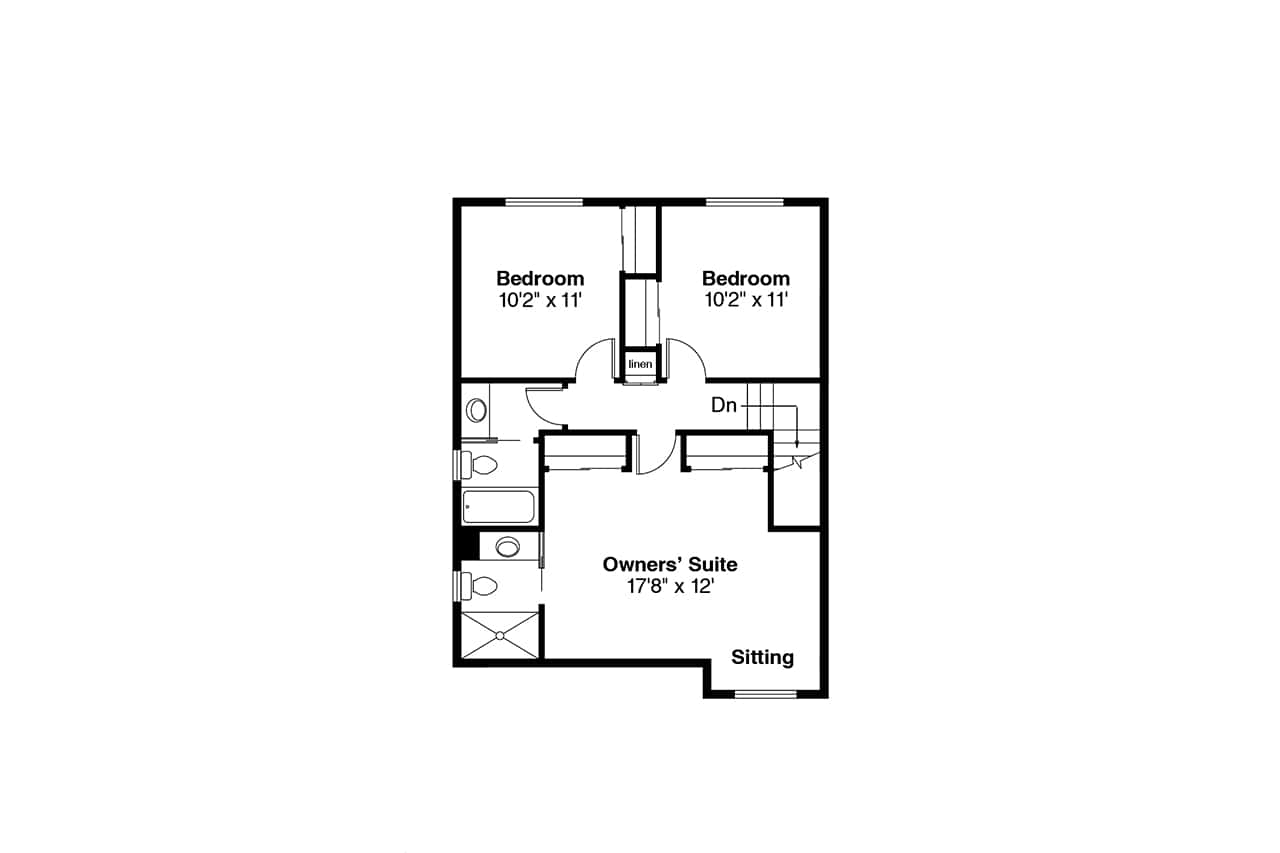 Upper Level of Country Plan #108-1338