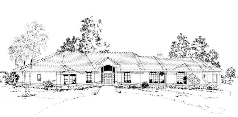 Front View of this 2-Bedroom, 3926 Sq Ft Plan - 108-1366
