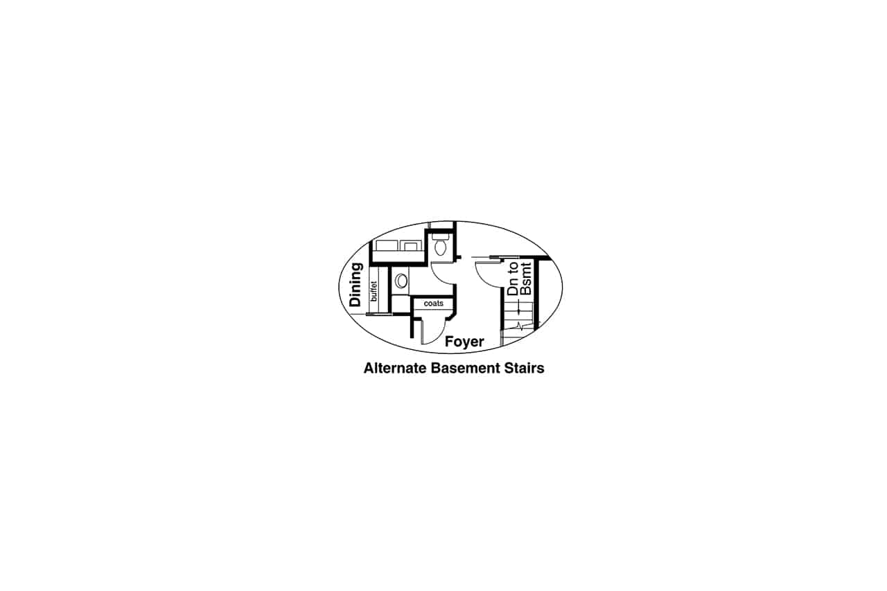 Main Level of Victorian Plan #108-1378