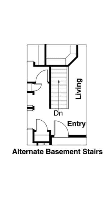 Floor Plan Main Level of Craftsman Plan #108-1426