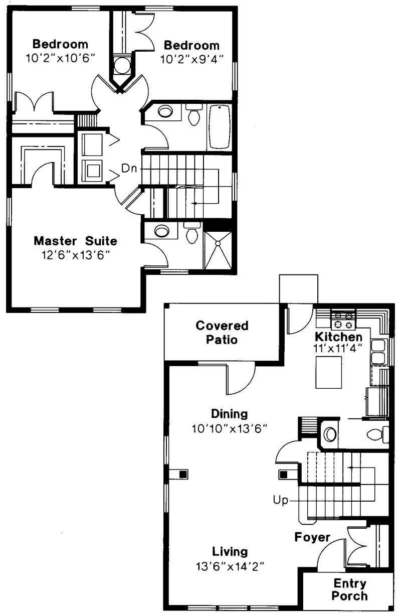 Floor Plan First Story of Craftsman Plan #108-1428
