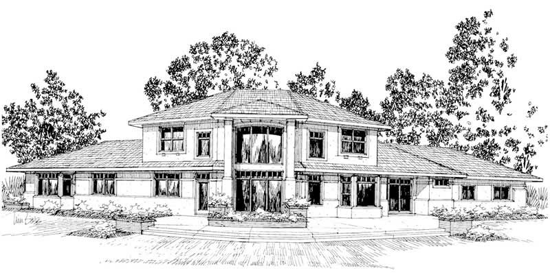 Contemporary home (ThePlanCollection: Plan #108-1441)