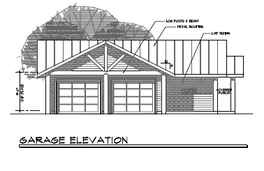 Front View of this 3-Bedroom, 1735 Sq Ft Plan - 108-1494