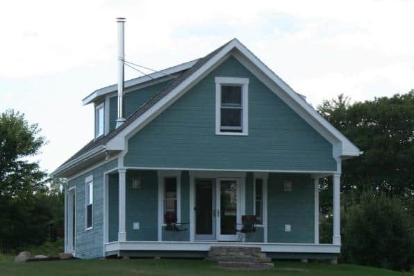 This is an artist's rendering of these Cottage House Plans.