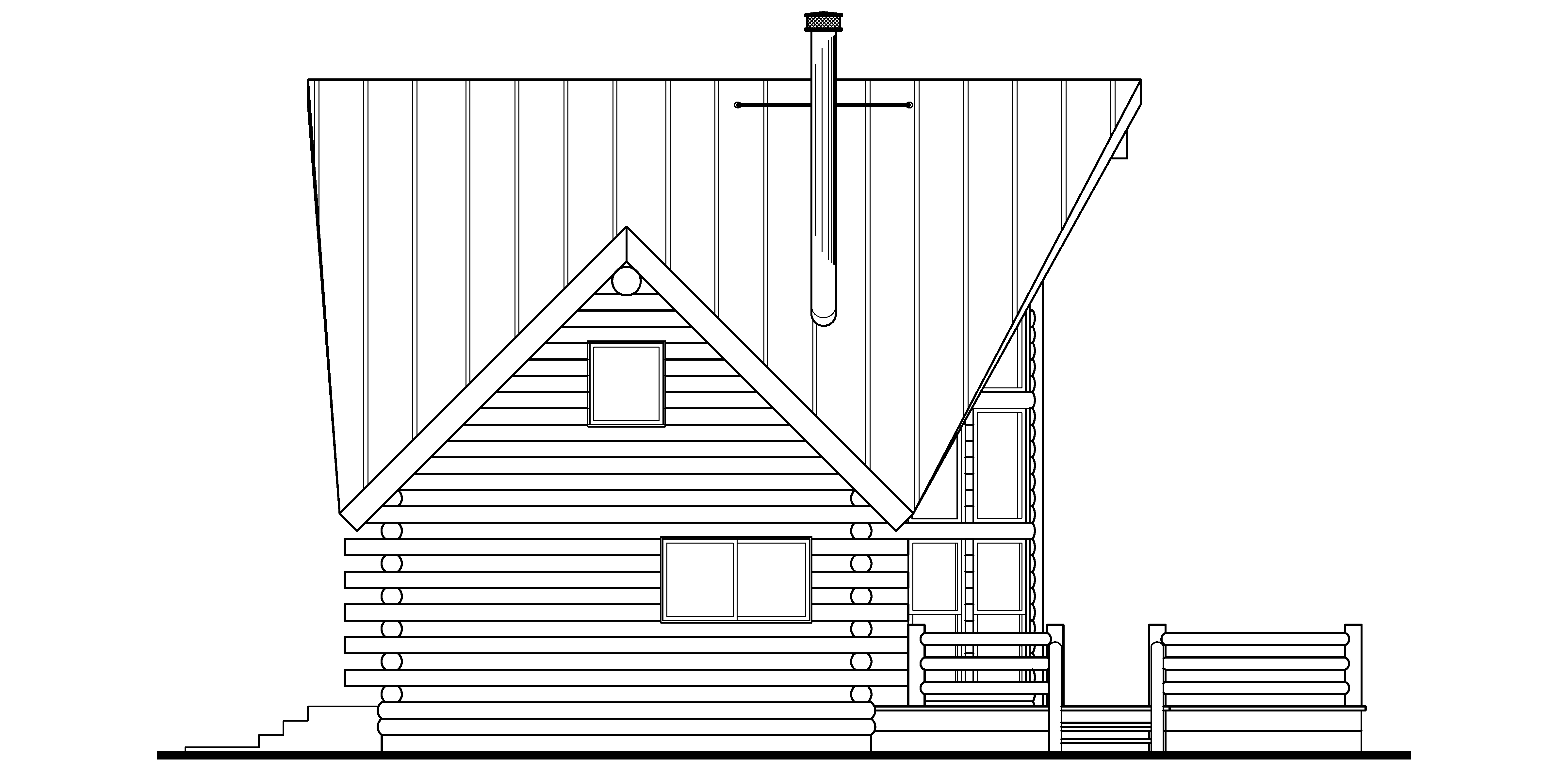 Home Plan Left Elevation of this 2-Bedroom,1216 Sq Ft Plan -108-1538