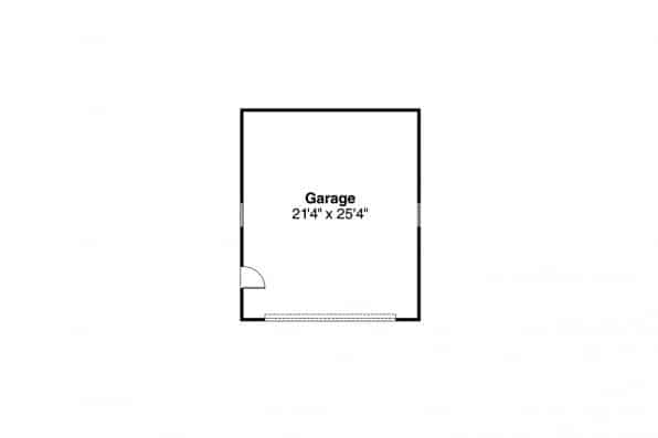 Floor Plan Garage of Country Plan #108-1543