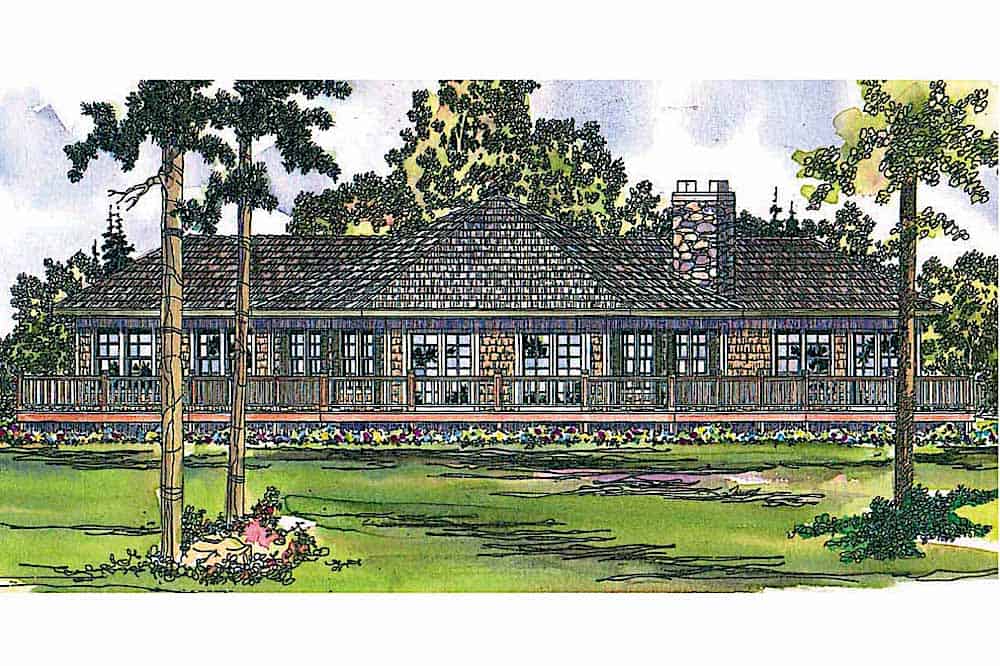 Front View of this 3-Bedroom, 2292 Sq Ft Plan - 108-1556