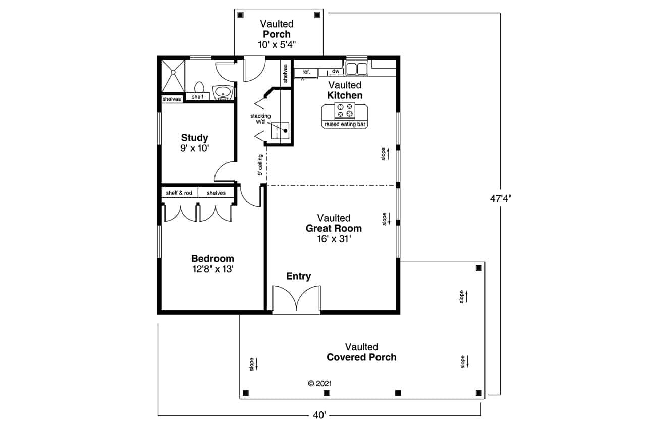 Main Level of Coastal Plan #108-1592