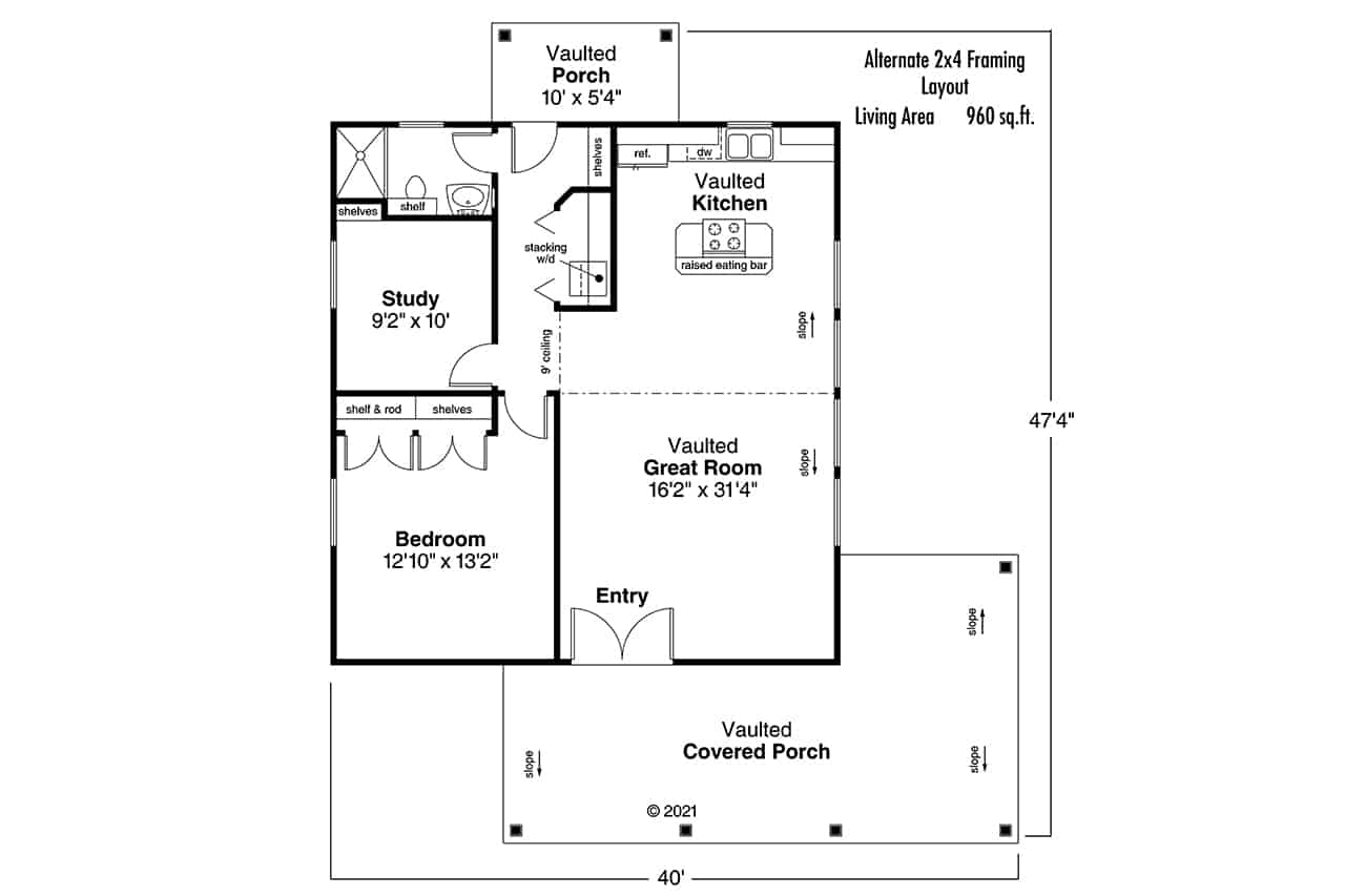 Main Level of Coastal Plan #108-1592
