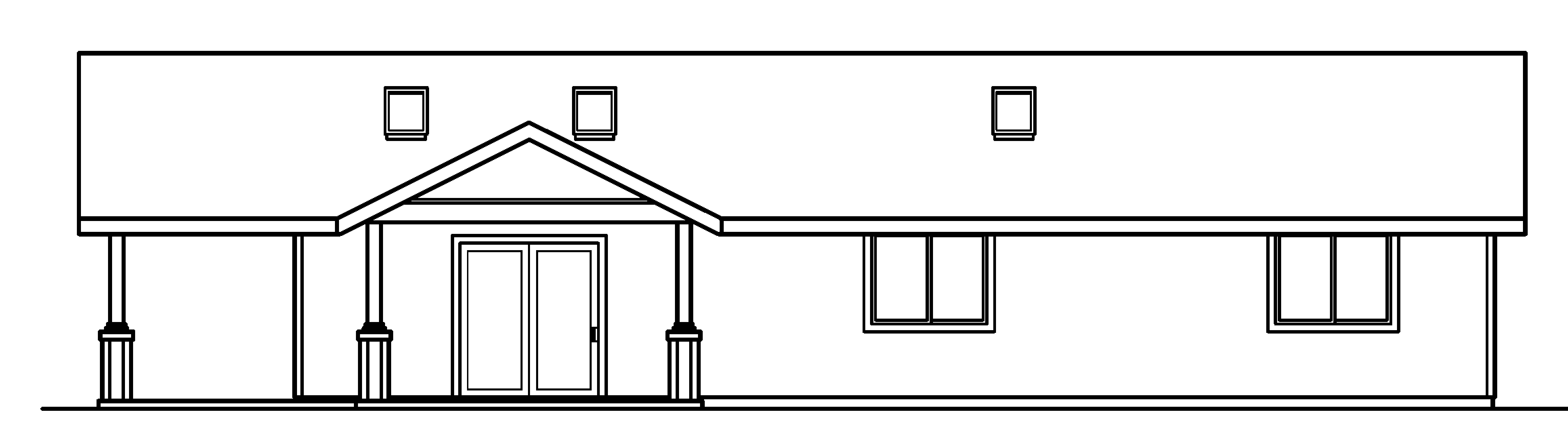 Home Plan Right Elevation of this 2-Bedroom,1321 Sq Ft Plan -108-1612