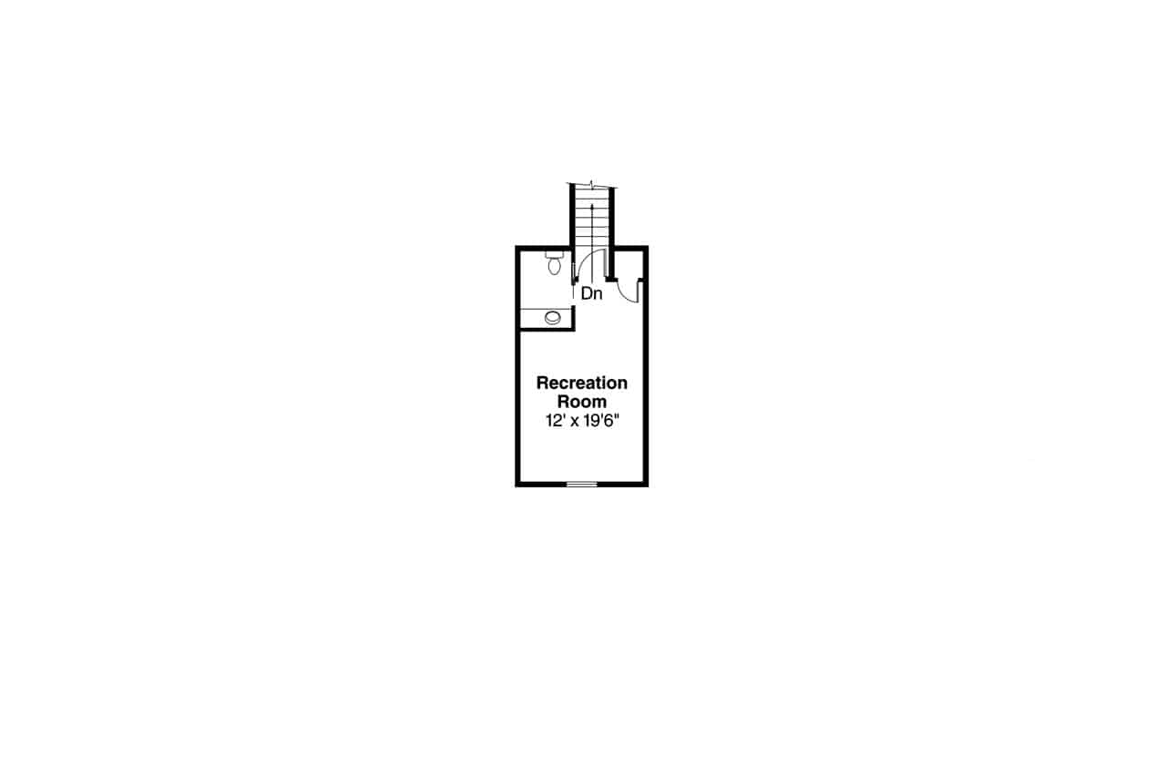 Floor Plan Bonus Room of Traditional Plan #108-1627