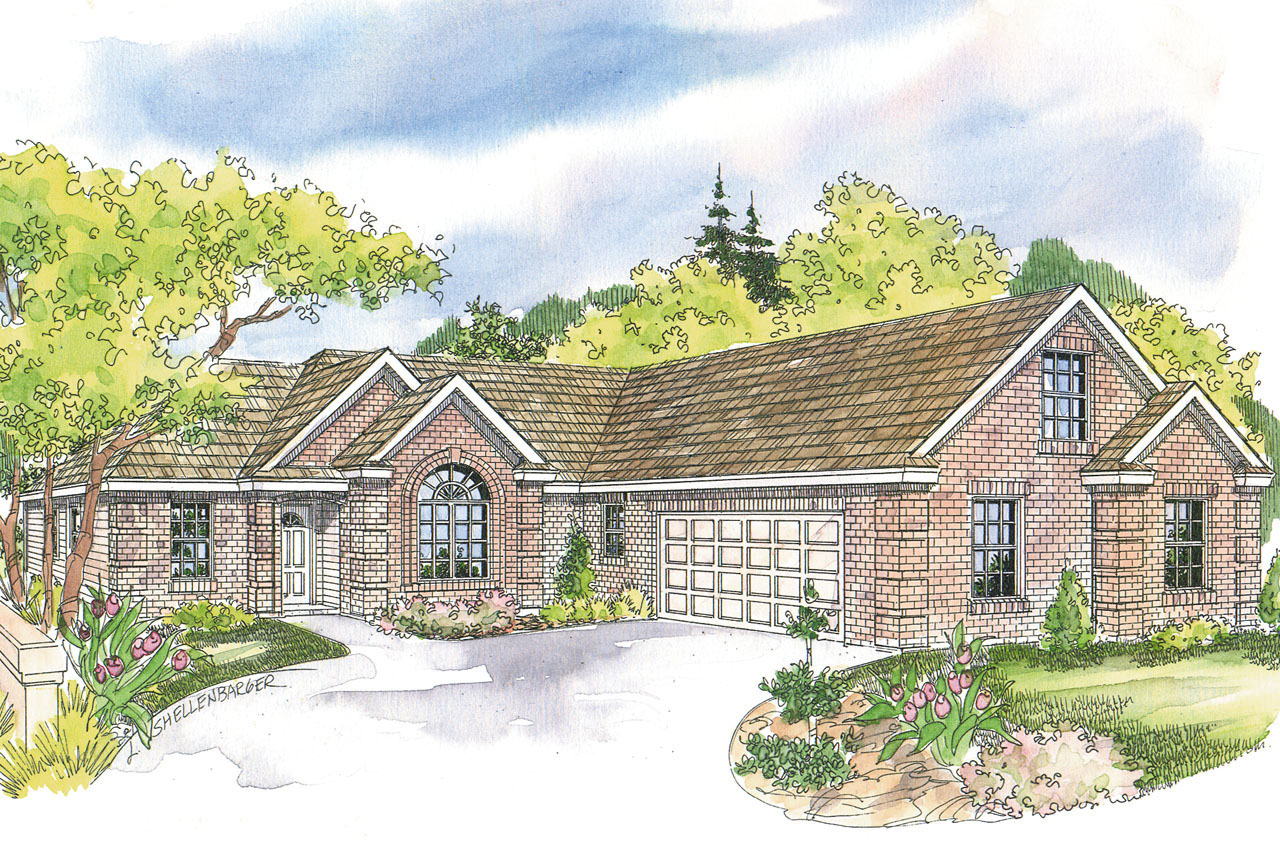 Traditional home (ThePlanCollection: Plan #108-1627)