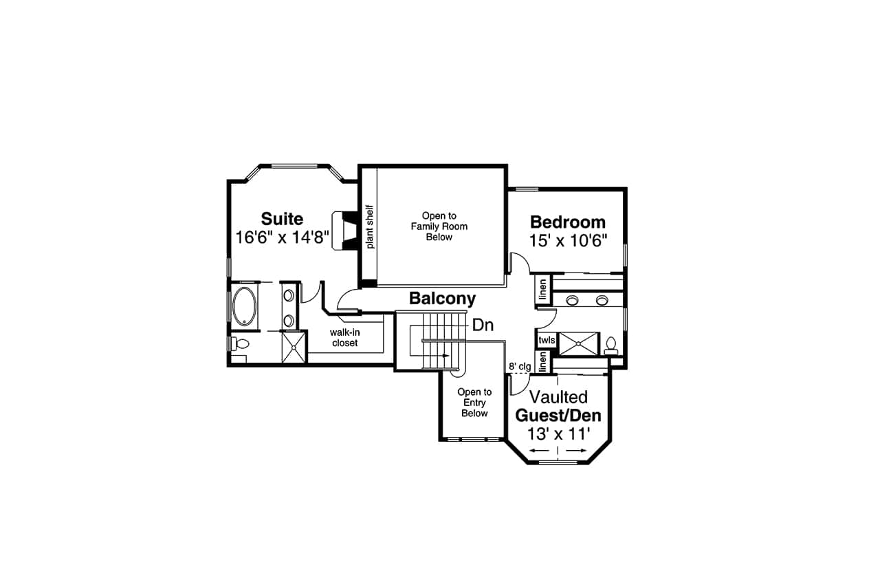 Upper Level of Country Plan #108-1633