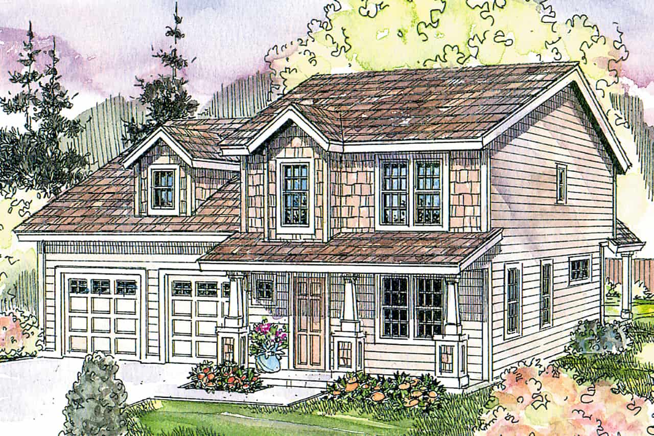 Front View of this 3-Bedroom, 2078 Sq Ft Plan - 108-1681