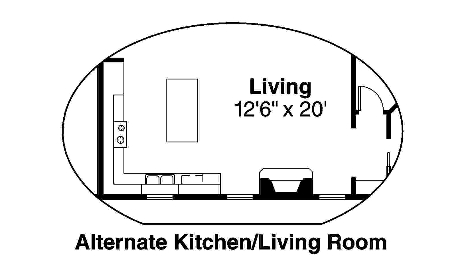 Floor Plan First Story of European Plan #108-1708