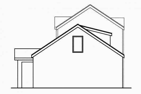 Home Plan Rear Elevation of this 4-Bedroom,2686 Sq Ft Plan -108-1708