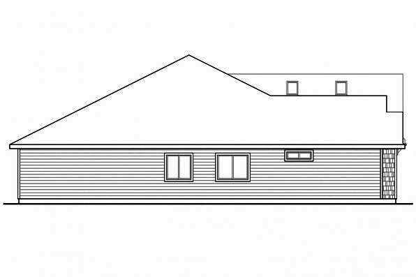 Home Plan Left Elevation of this 3-Bedroom,2320 Sq Ft Plan -108-1715