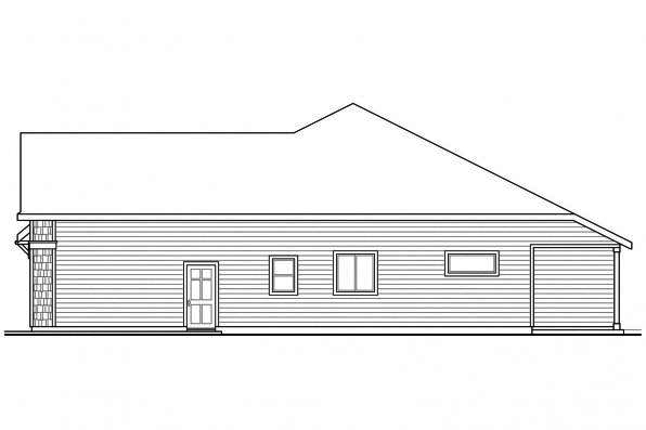Home Plan Right Elevation of this 3-Bedroom,2320 Sq Ft Plan -108-1715