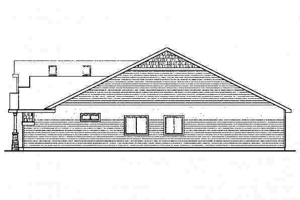 Home Plan Right Elevation of this 3-Bedroom,2319 Sq Ft Plan -108-1717