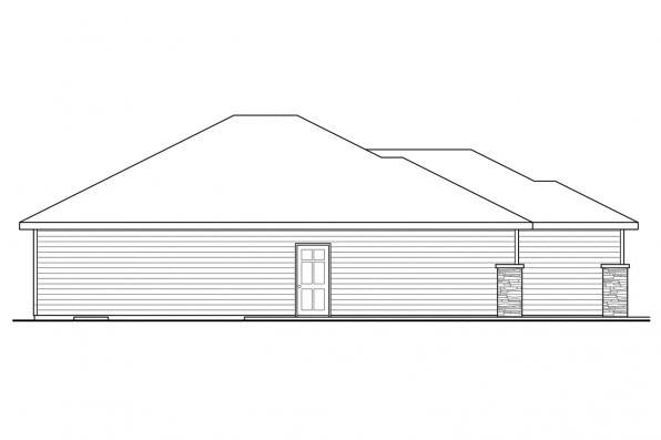 Home Plan Left Elevation of this 3-Bedroom,2066 Sq Ft Plan -108-1718
