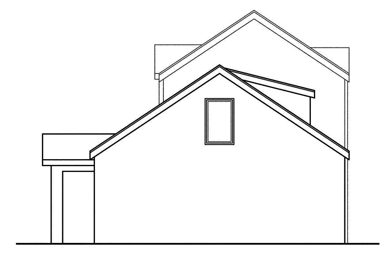 Home Plan Rear Elevation of this 3-Bedroom,2559 Sq Ft Plan -108-1747