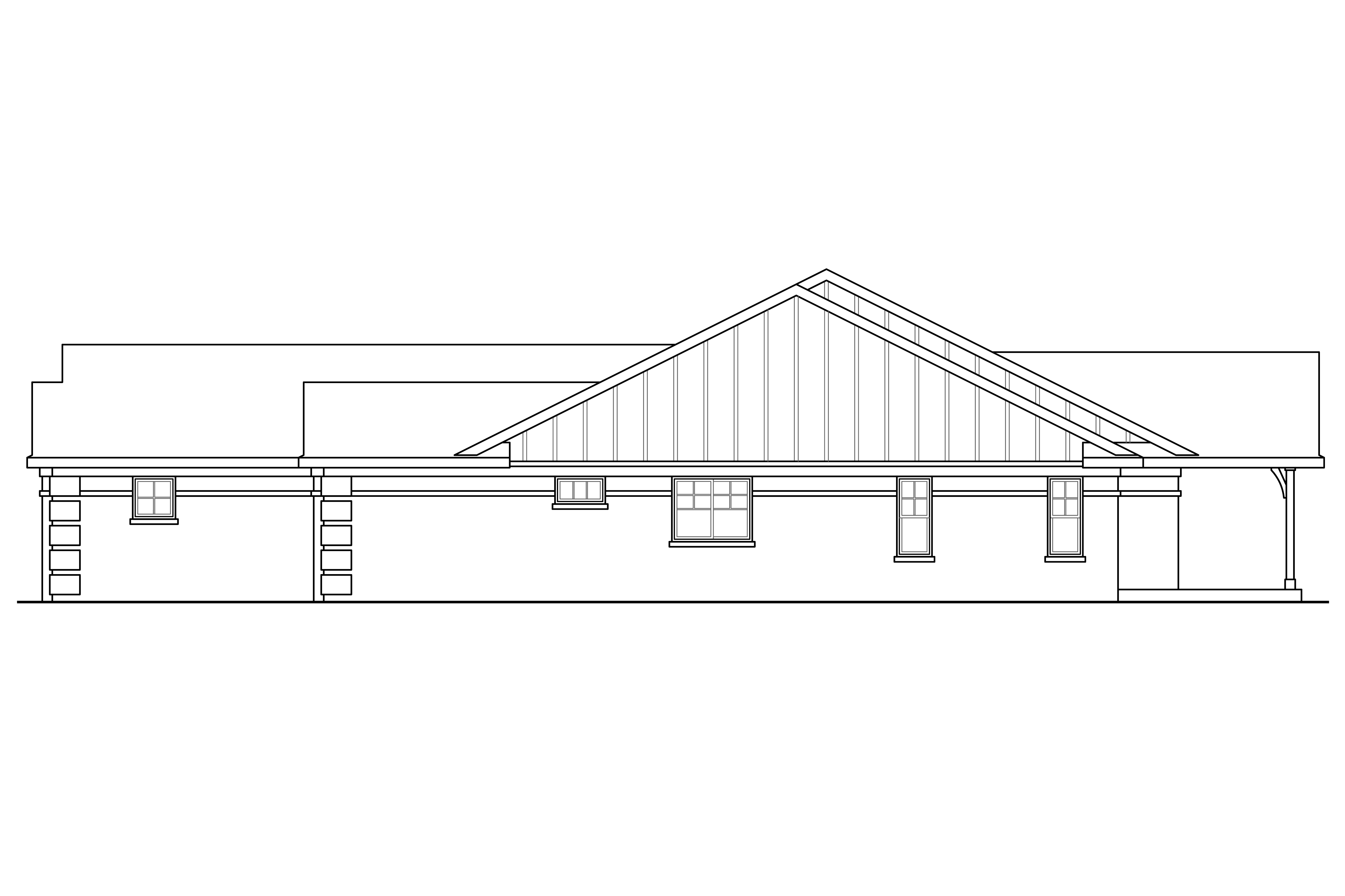Home Plan Right Elevation of this 3-Bedroom,2390 Sq Ft Plan -108-1760