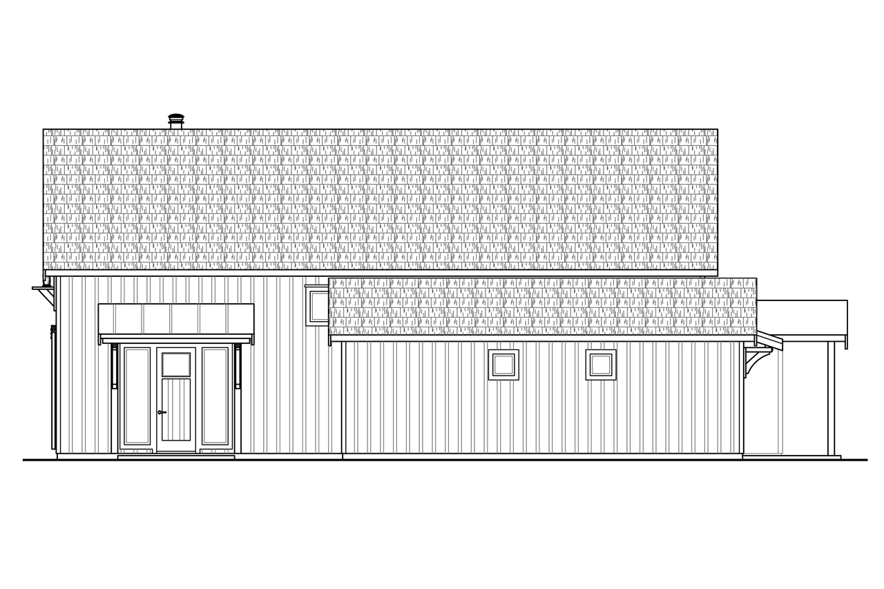 Home Plan Right Elevation of this 3-Bedroom,2291 Sq Ft Plan -108-1764